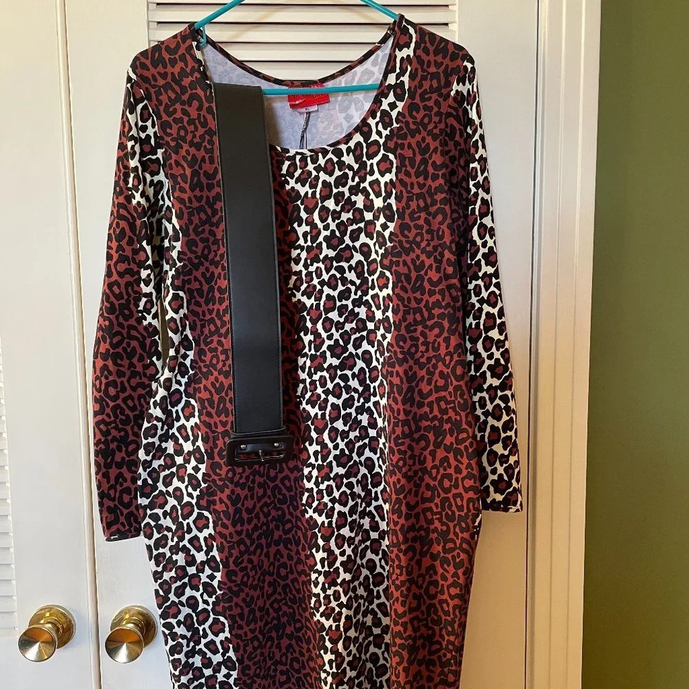 Deadly Dames Leopard Hotrod Honey Dress XL - Picture 5 of 5